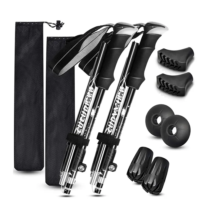 عصي مشي خفيفة الوزن قابلة للطي وبتصميم . Lightweight folding walking sticks with foldable design