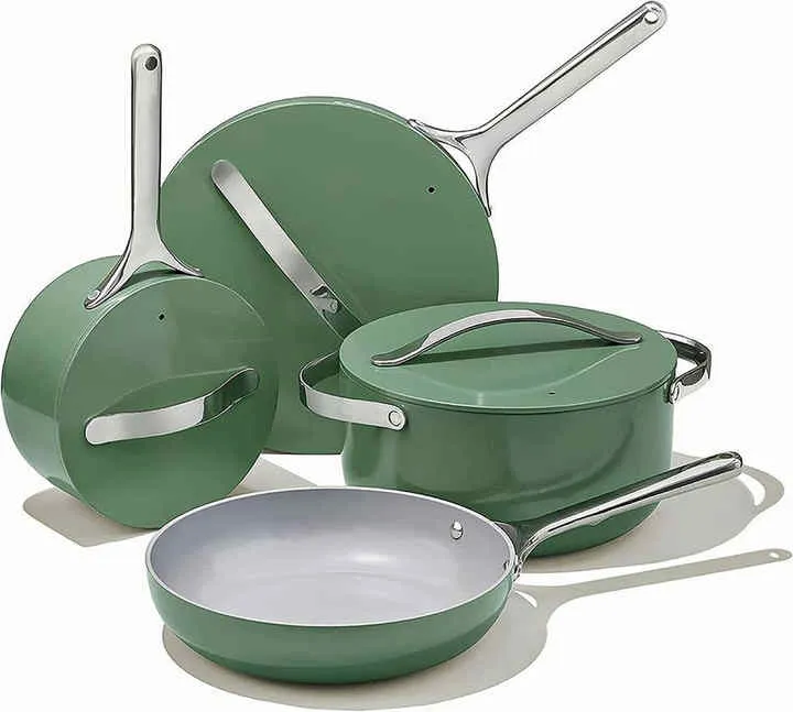 مجموعة أواني طهي حديثة غير لاصقة ، . Modern Non-Stick Cookware Set,