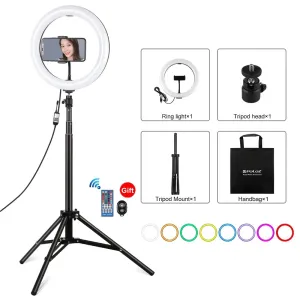 10.2 Rgbw Led Ring Light Kit with Tripod and Remote Control
