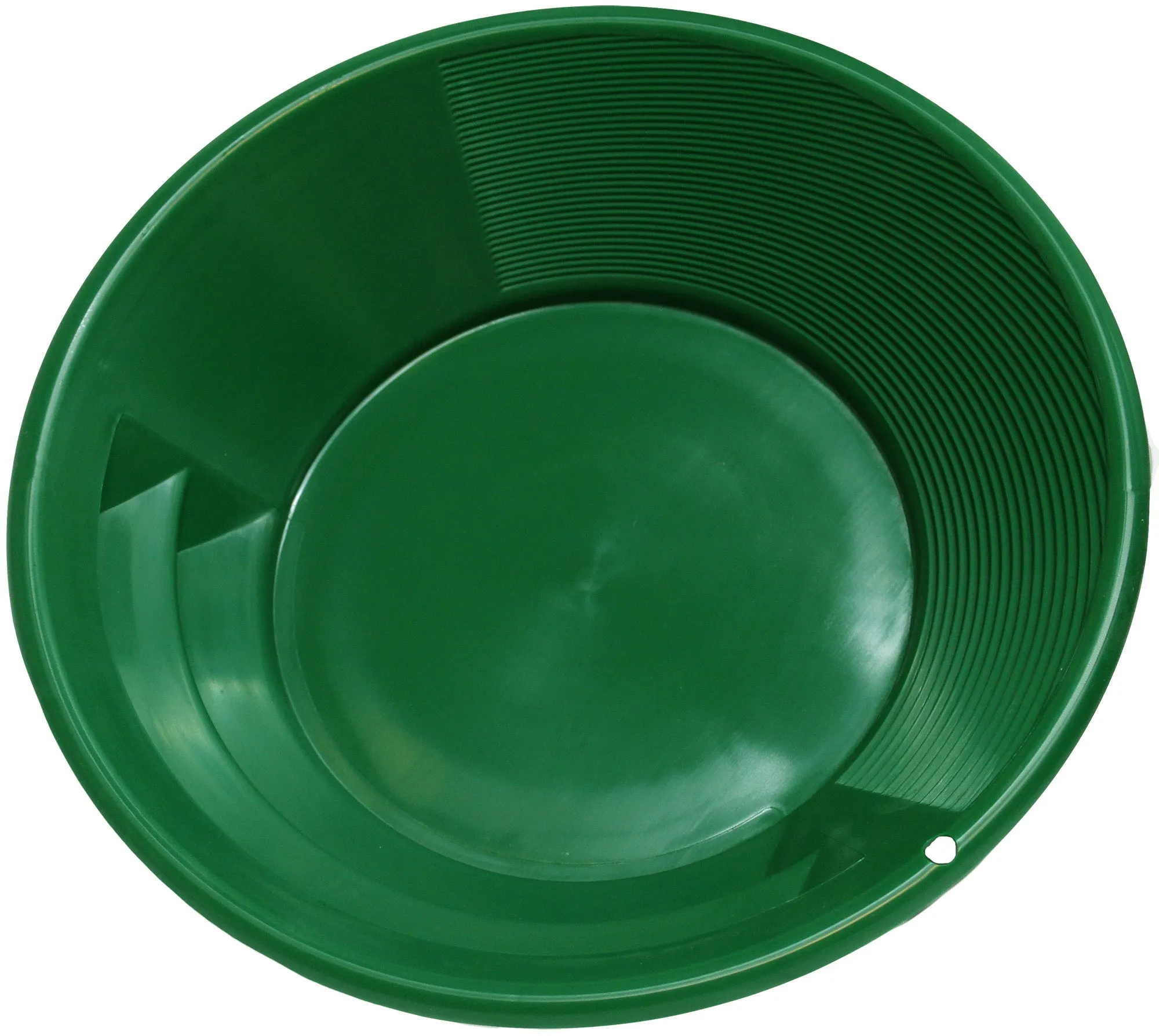 2-Pack Gold Panning Starter Kit  Featuring Compact 9-Inch Green Vanishing Riffle Gold Pans and a 4-ounce Snifter Bottle for Prospecting Adventures