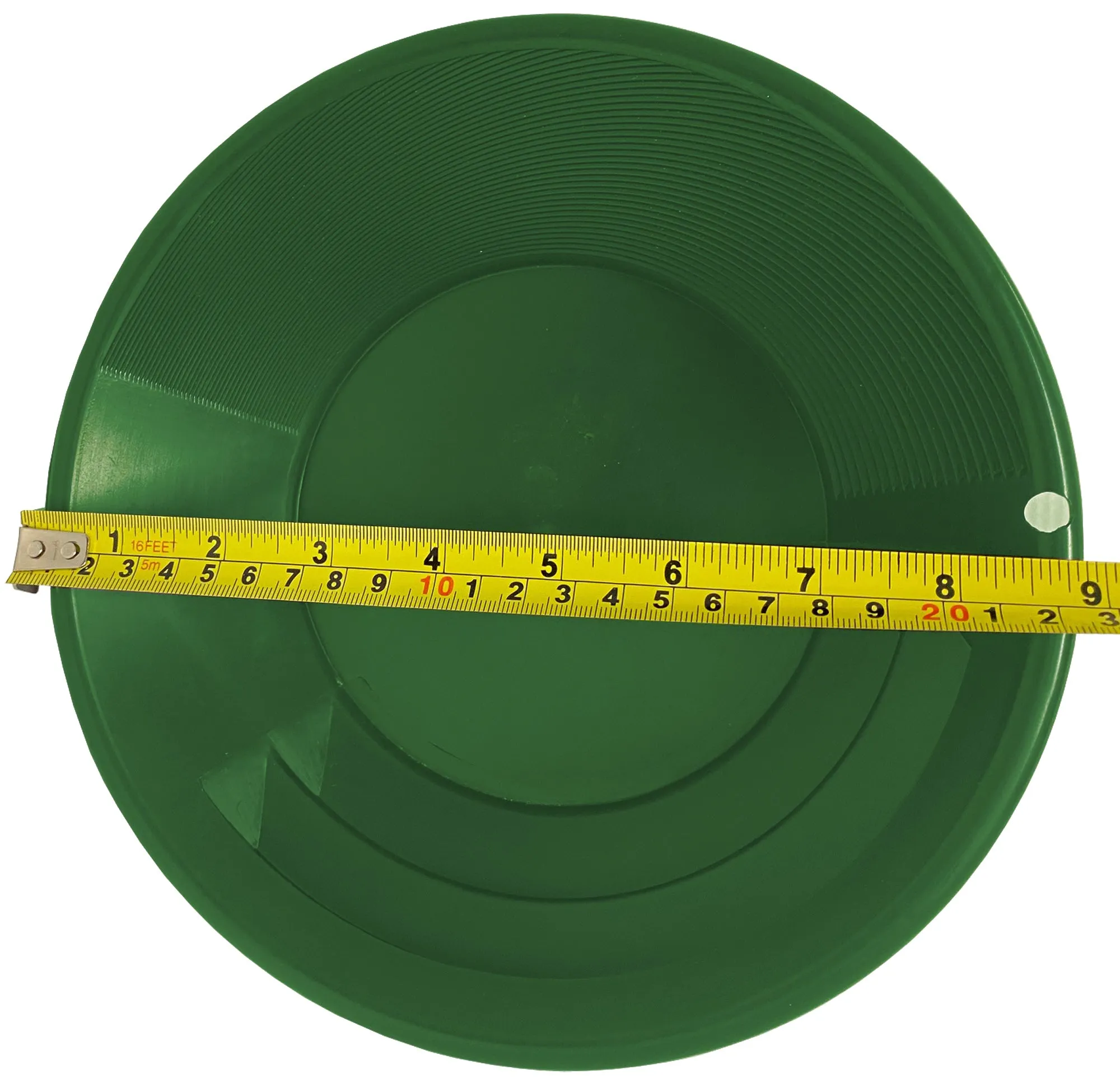 2-Pack Gold Panning Starter Kit  Featuring Compact 9-Inch Green Vanishing Riffle Gold Pans and a 4-ounce Snifter Bottle for Prospecting Adventures