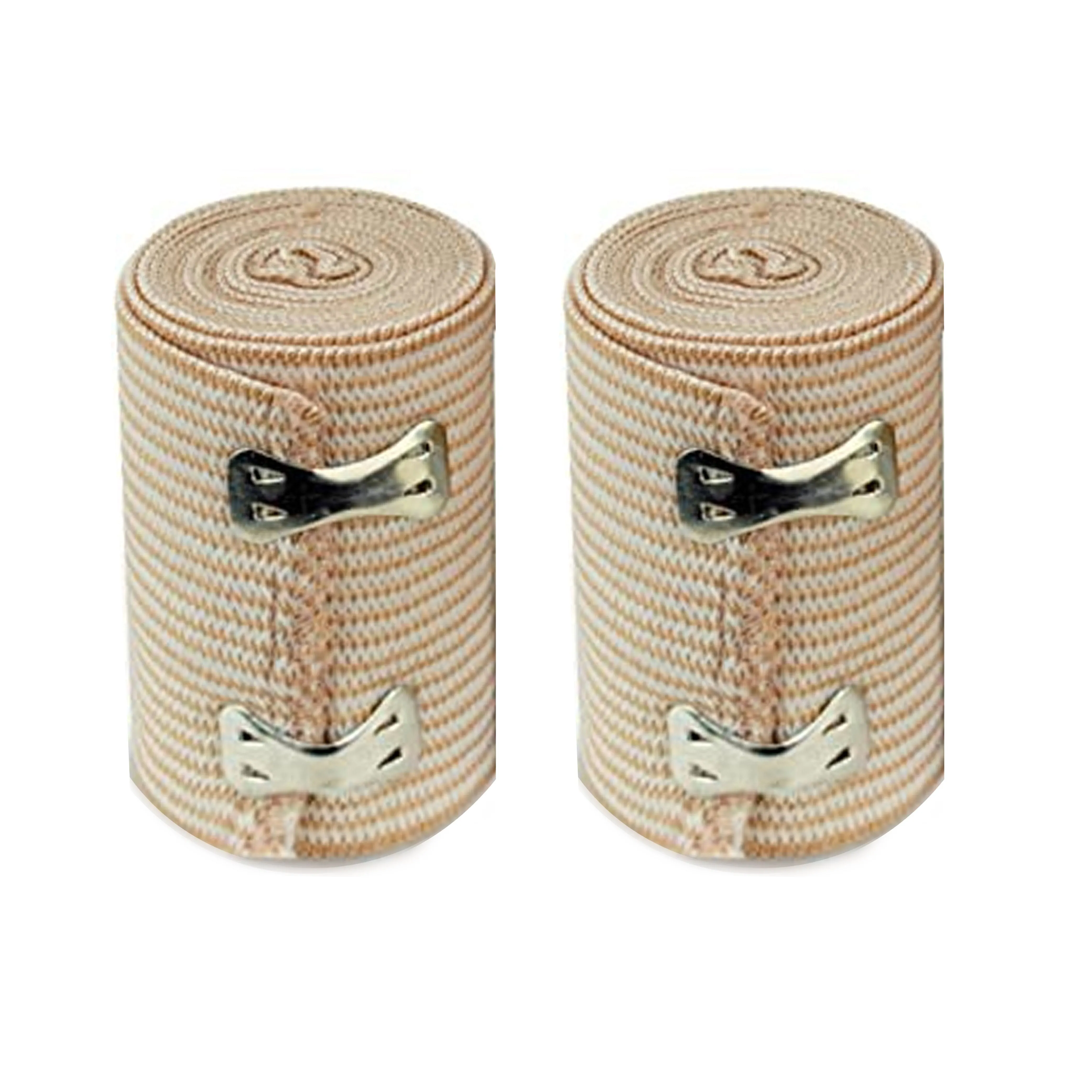 2 Pc 3" Wide Cotton Elastic Bandage Clip Closure Medical Compression Knee Wrap
