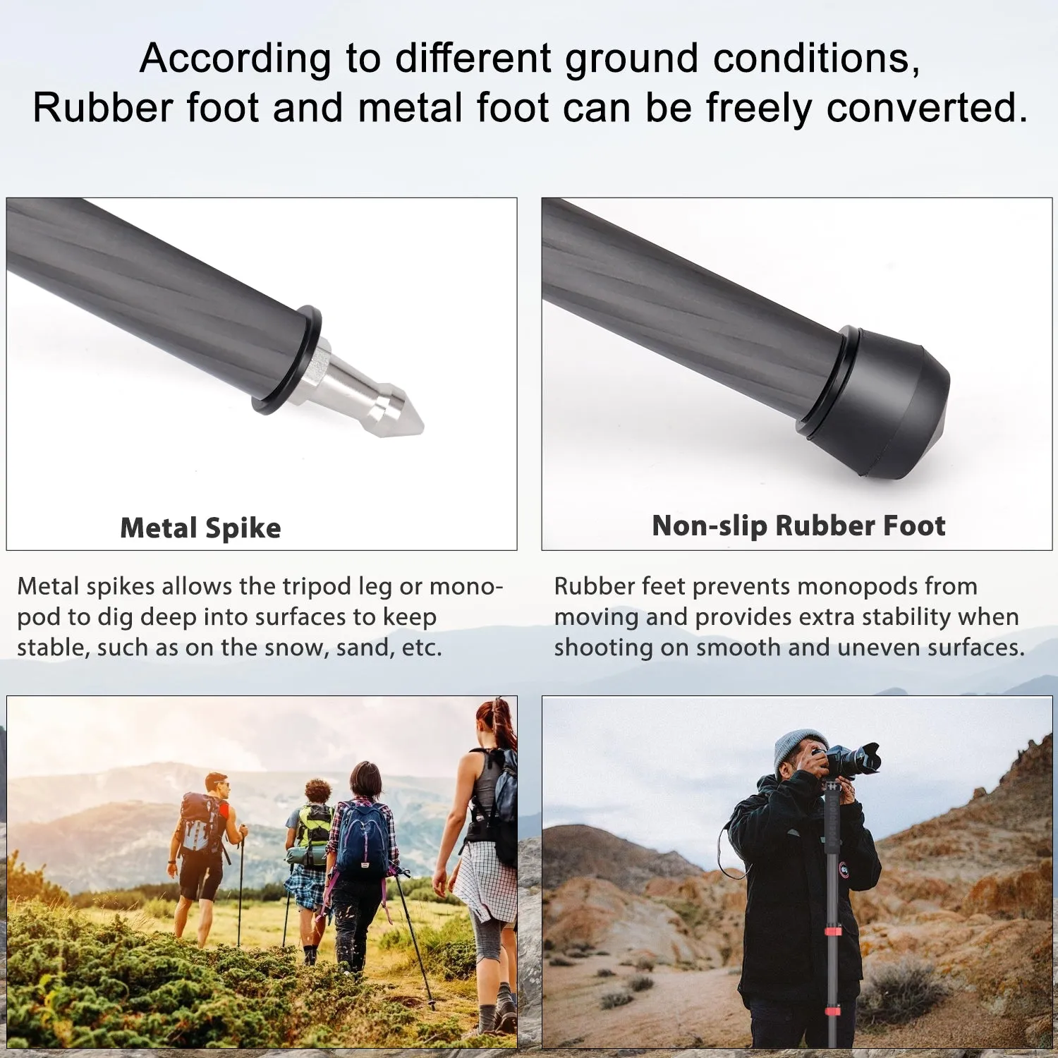 66" Carbon Fiber Camera Monopod