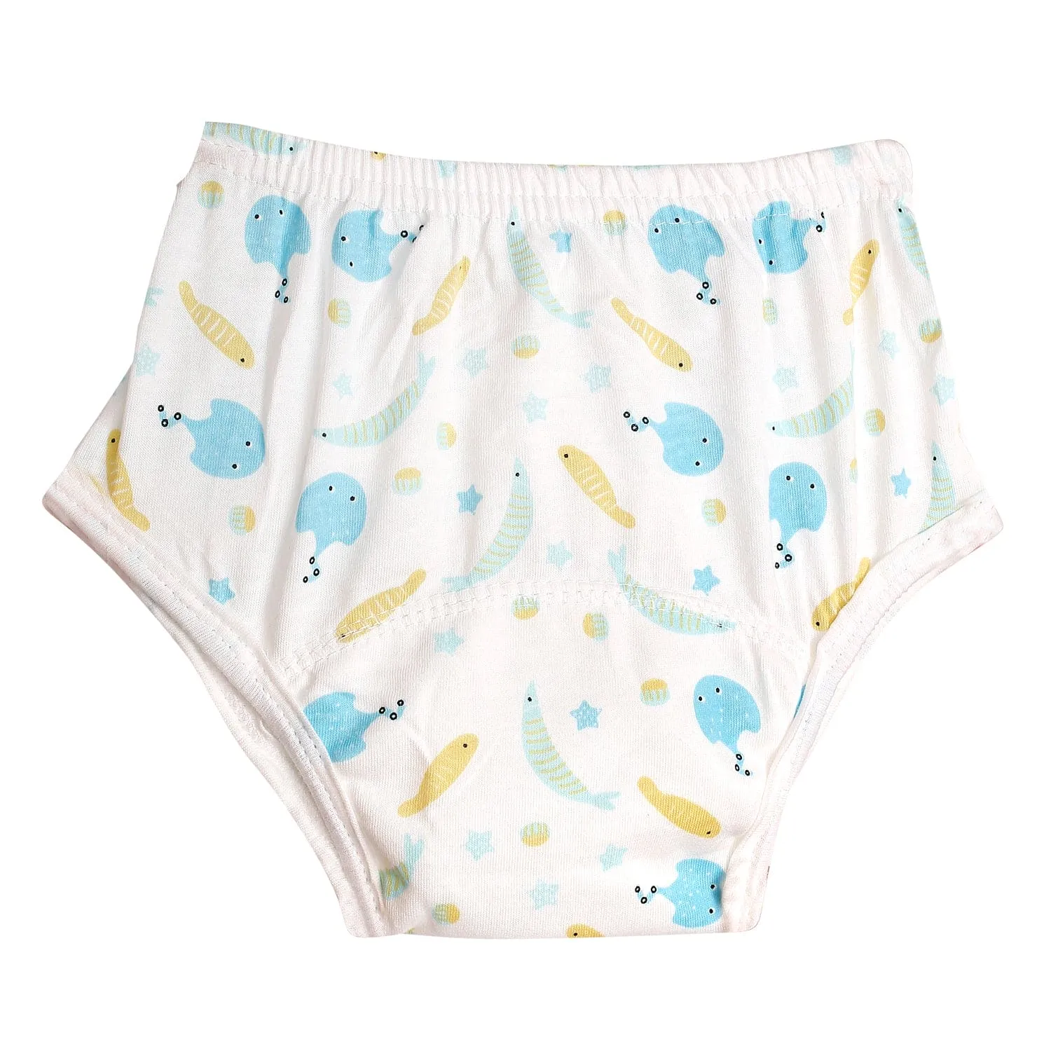 Adjustable & Washable Cloth Diaper Panty 2 Pk Dinosaurs And Fish Multicolour
