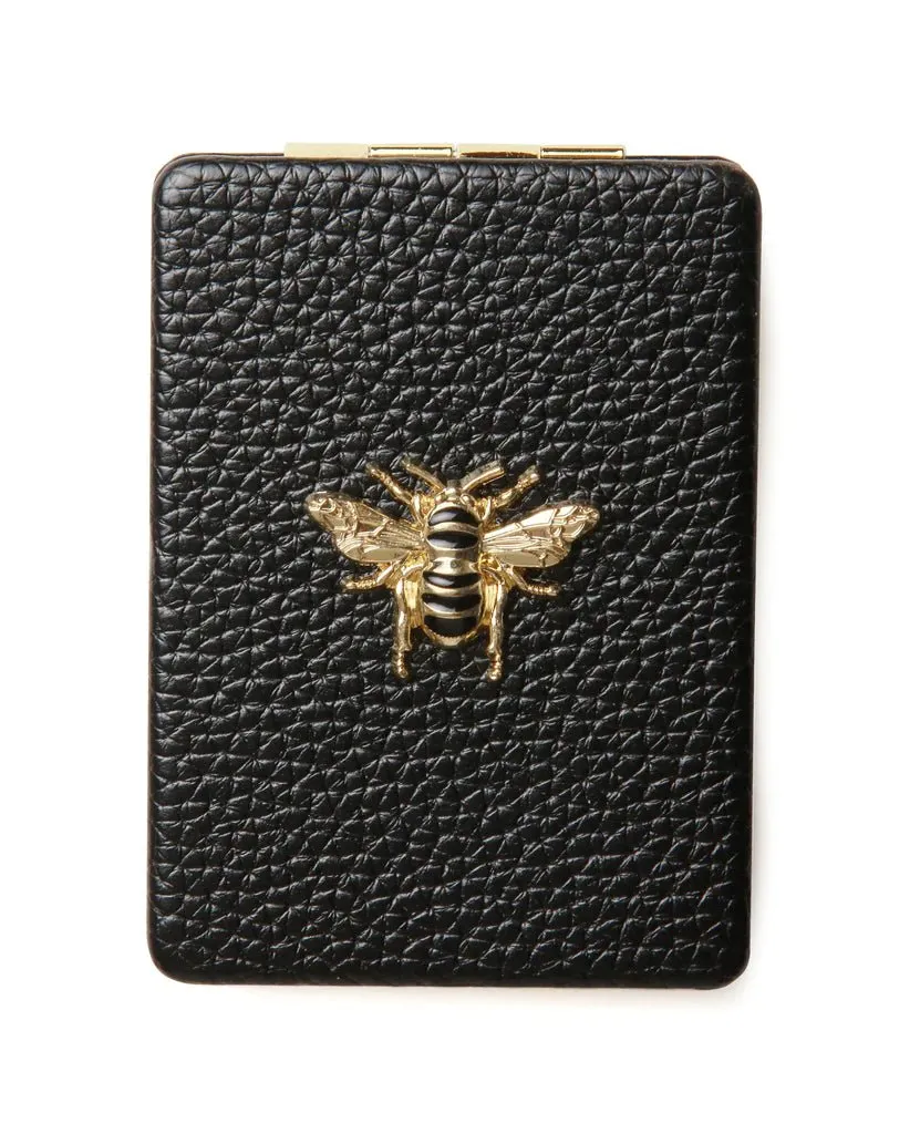 Black Oblong Compact Mirror