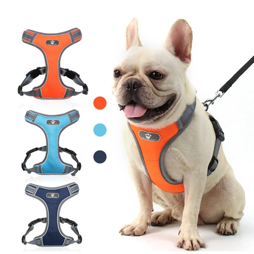 Breathable Mesh Dog Chest Straps Size L