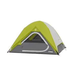 CORE EQUIPMENT 3 Person Instant Dome Tent - Grey/Green