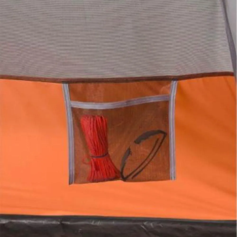 CORE EQUIPMENT 3 Persons Instant Dome Tent - Grey/Orange