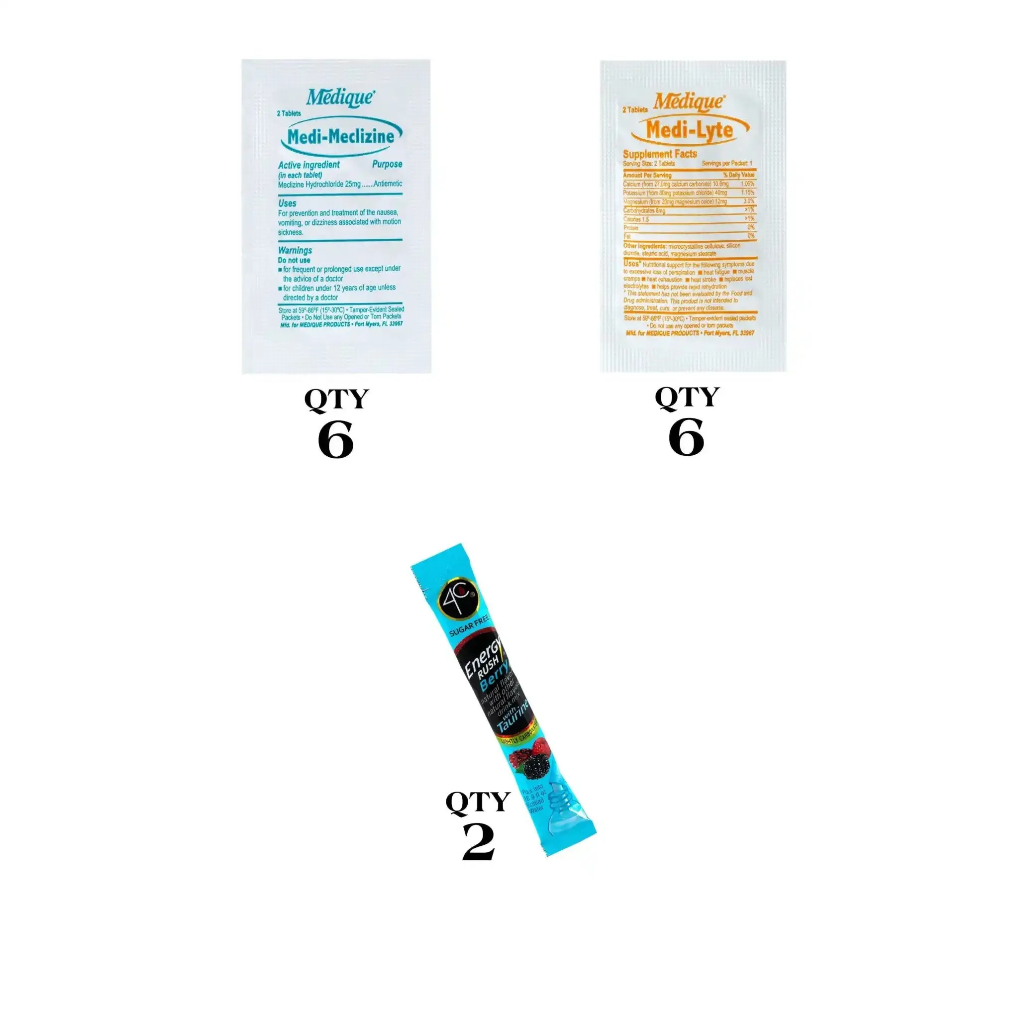 Cruise Essentials On-The-Go Refills for First Aid Kits  | Choose your preference from the drop down menu