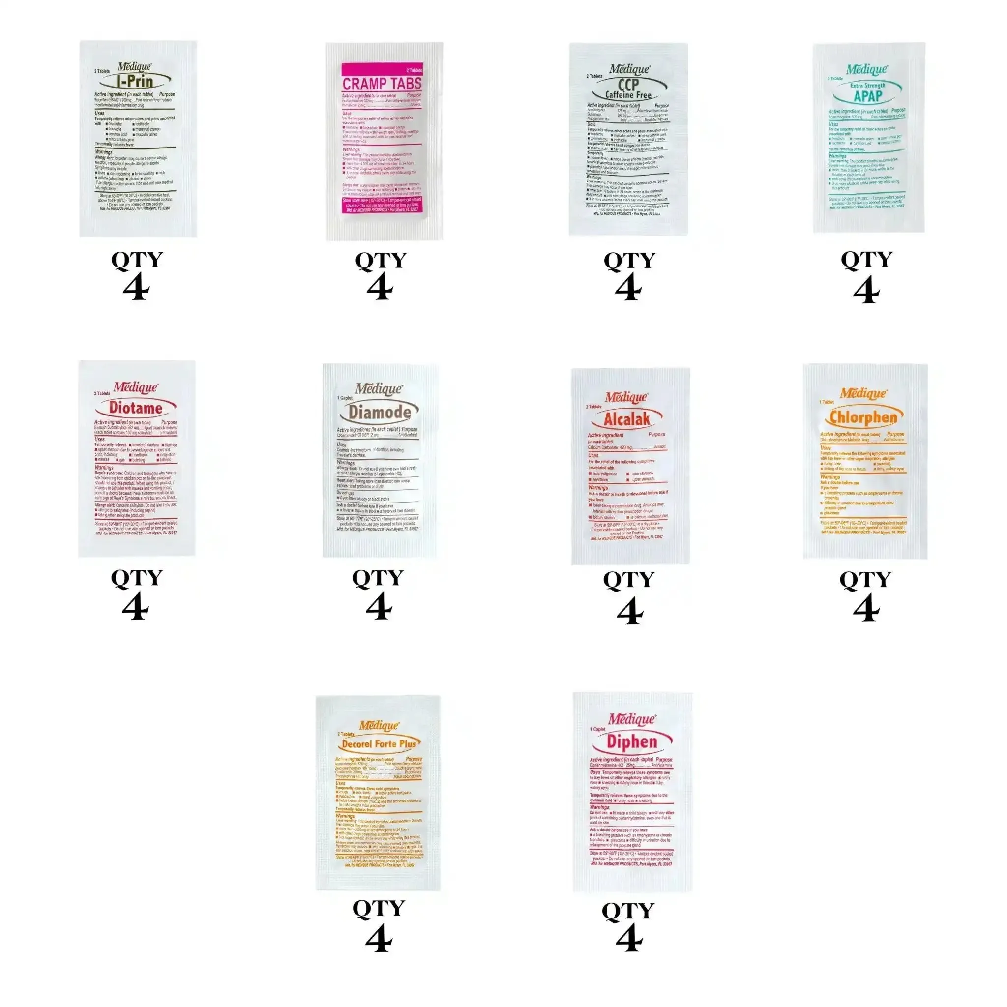 Cruise Essentials On-The-Go Refills for First Aid Kits  | Choose your preference from the drop down menu