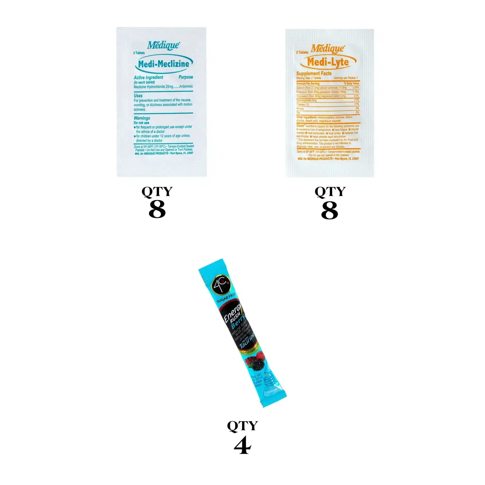 Cruise Essentials On-The-Go Refills for First Aid Kits  | Choose your preference from the drop down menu
