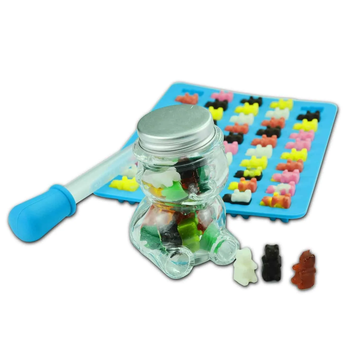Cute Bear Shaped Non-Stick Silicone Candy Molds