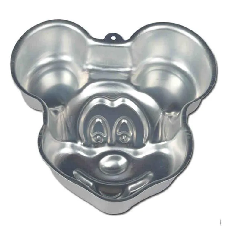 Cute Mickey Mouse Shaped Non-Stick Eco-Friendly Aluminum Baking Mold