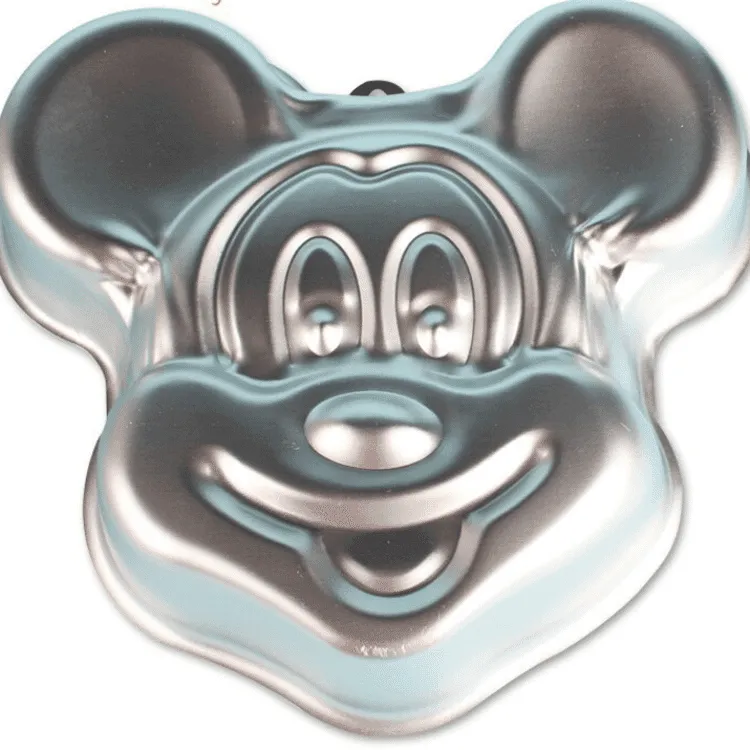 Cute Mickey Mouse Shaped Non-Stick Eco-Friendly Aluminum Baking Mold