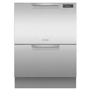 Fisher & Paykel 60cm Double Drawer Dishwasher - Stainless Steel (Non-Integrated) | DD60DCHX9