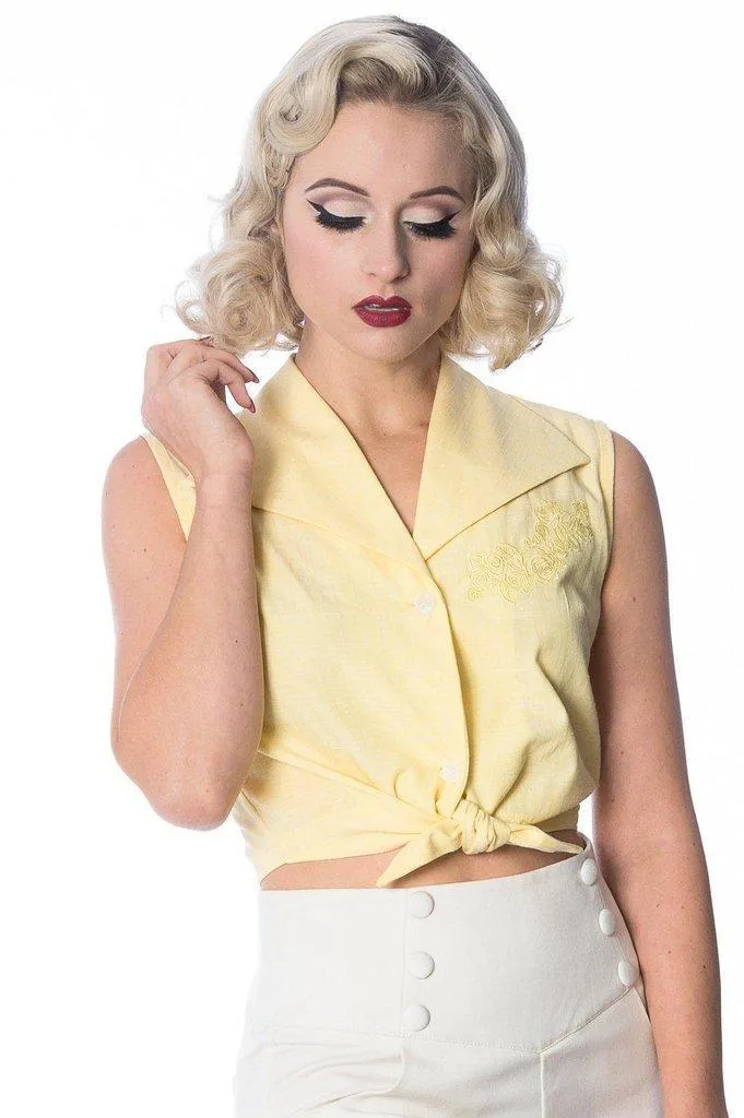 Floral Days Plus Size Tie Shirt