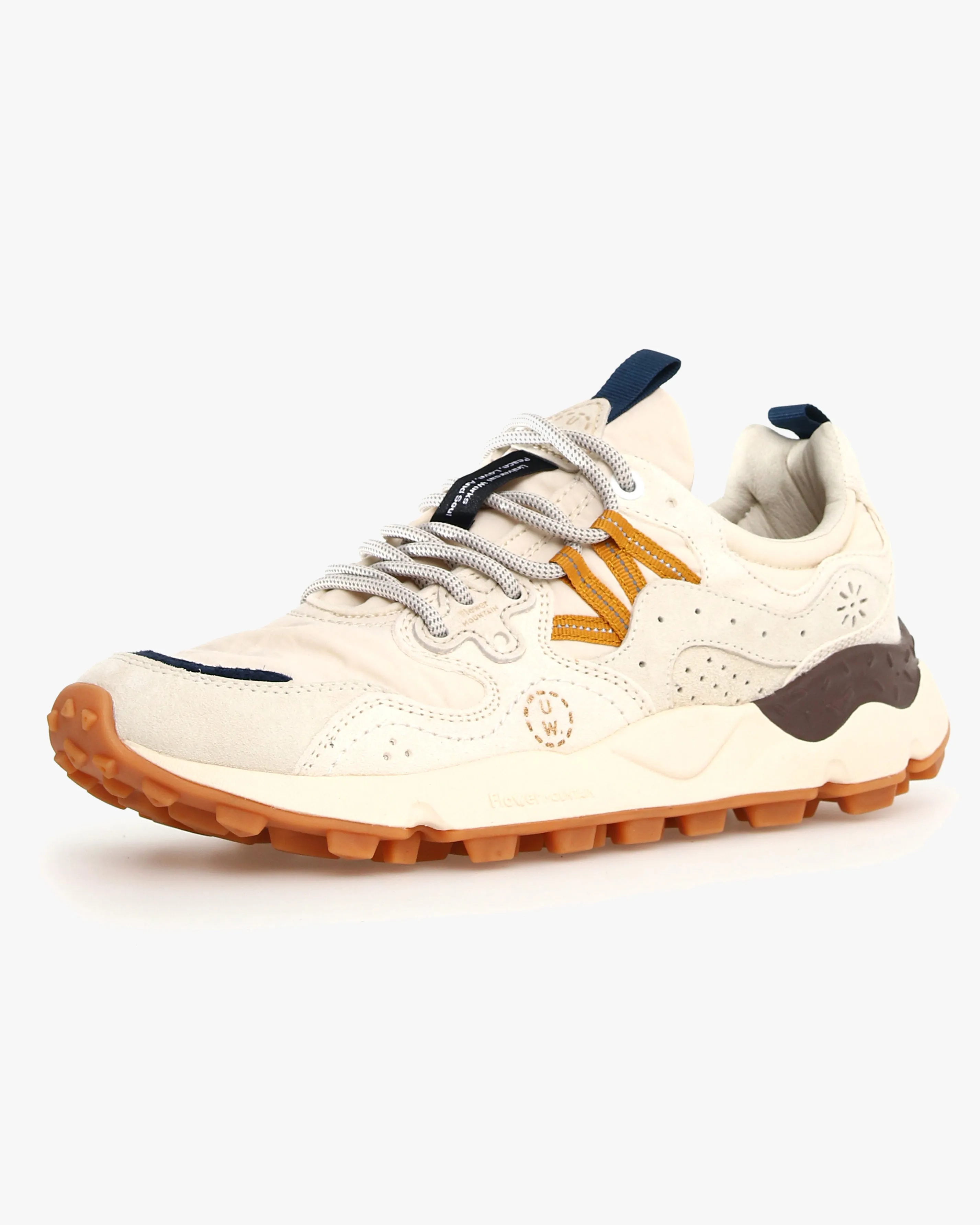 Flower Mountain x Universal Works Yamano 3 Suede & Nylon - Ecru / Light Brown