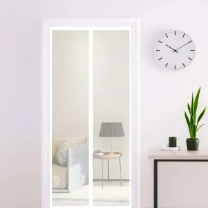 Magic Mesh Instant Screen Door - Magnetic Curtain Net for Single Doors, Sliding Doors & RVs - Anti-Bug & Mosquito Fly Screen