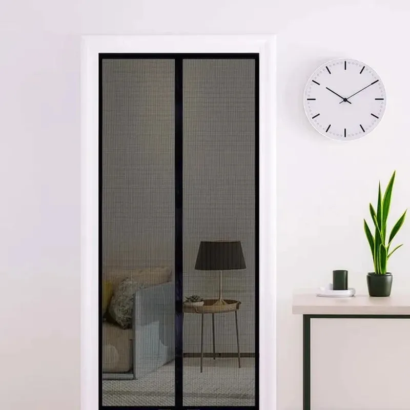 Magic Mesh Instant Screen Door - Magnetic Curtain Net for Single Doors, Sliding Doors & RVs - Anti-Bug & Mosquito Fly Screen