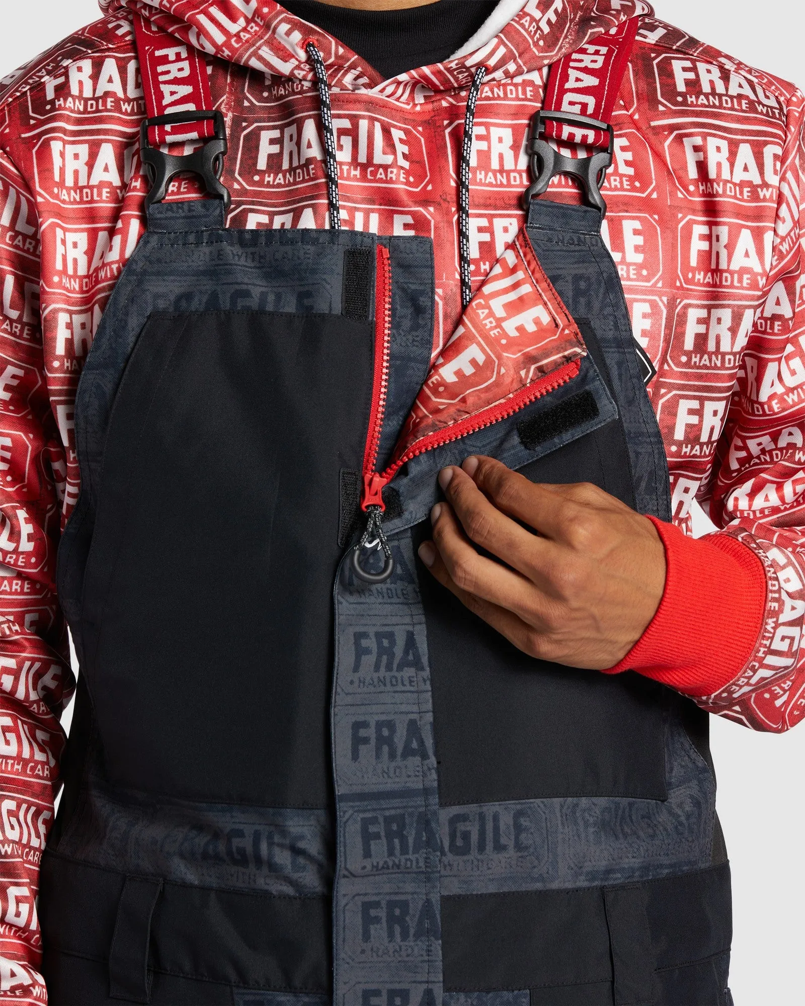 Mens Andy Warhol Shadow Snow Bib Snow Pants