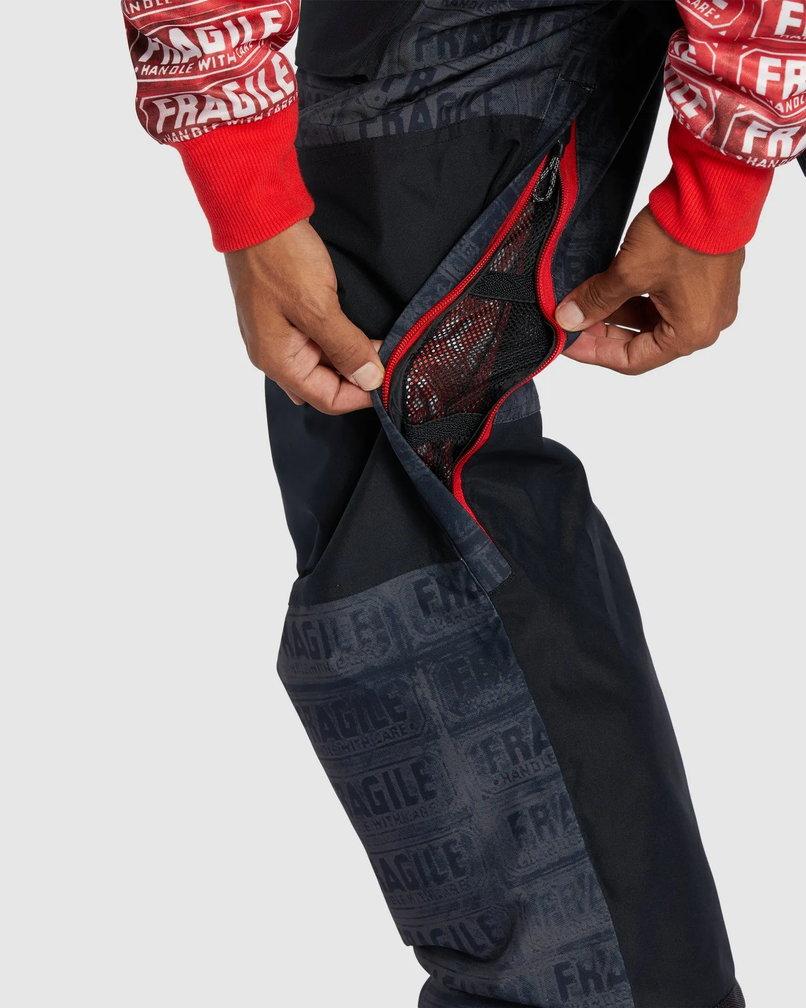 Mens Andy Warhol Shadow Snow Bib Snow Pants