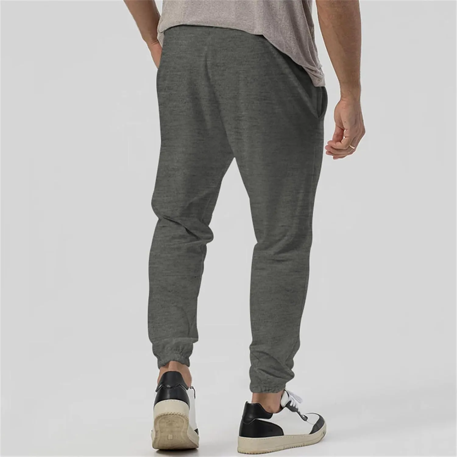 Men's Outdoor Pants Elastic Waist Water-Resistant Quick-Dry for Hiking Golf High Waisted Modal Joggers for Running