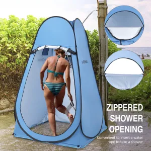 Pop Up Privacy Shelter Tent Portable Outdoor Camping Beach Instant Shower Toilet Changing Tent Sun Rain Shelter with Window