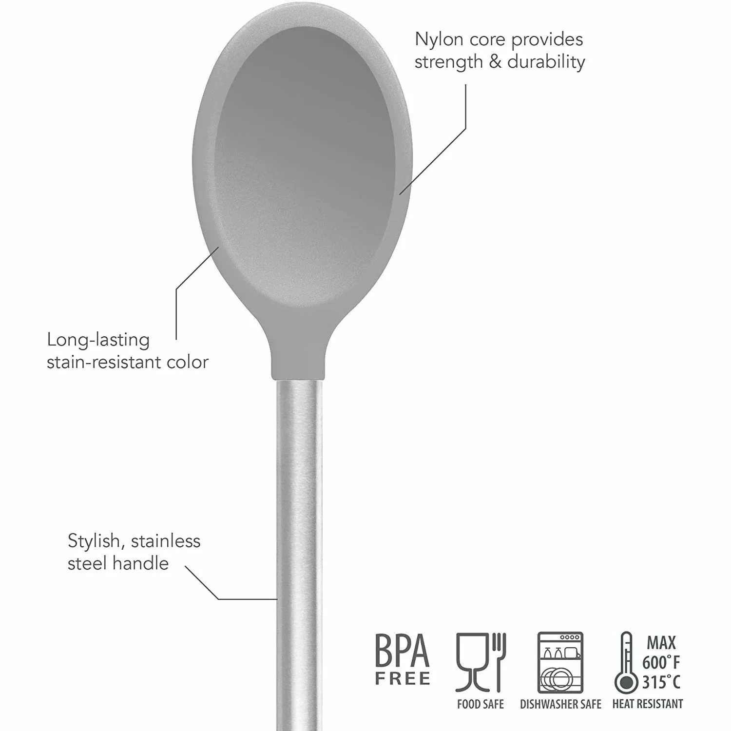 Silicone Mixing Spoon