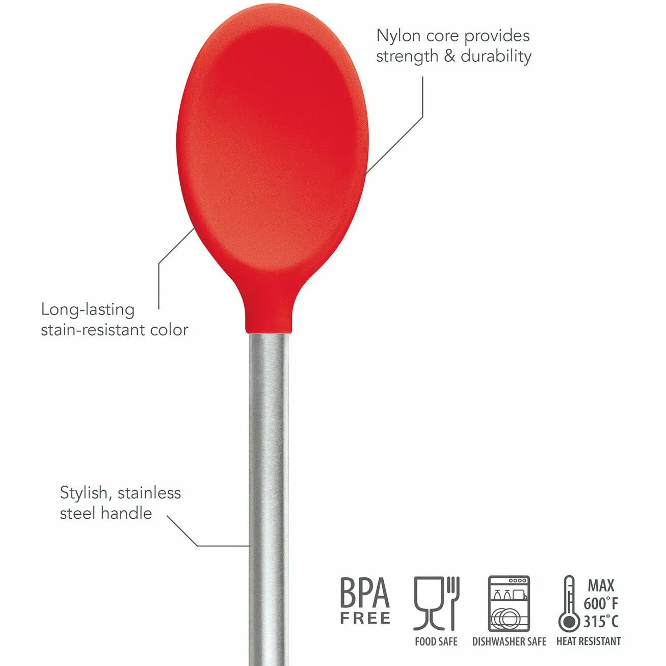 Silicone Mixing Spoon