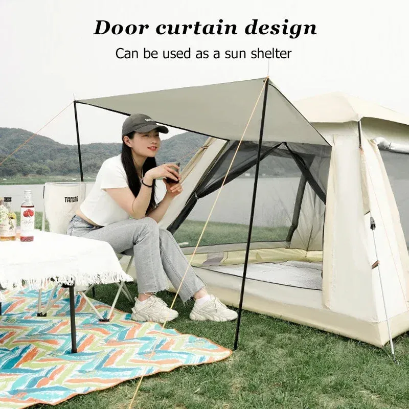 tent 5 ~ 8 people Outdoor Automatic Quick Open Tent  Waterproof Camping Tent Family Outdoor Instant Setup Tent with Carring Bag