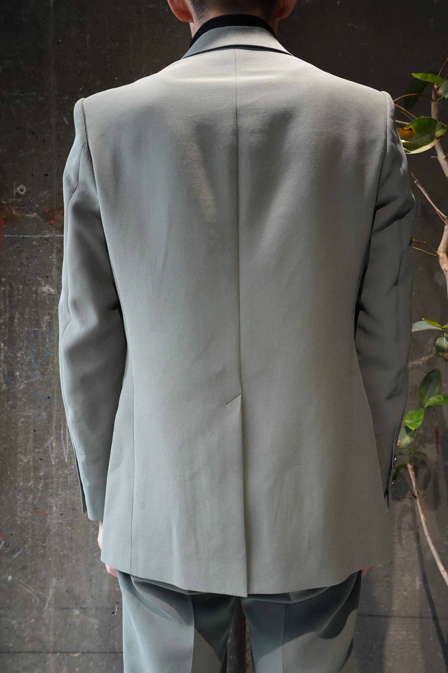 TWIST YARN 2B JACKET (KHAKI)