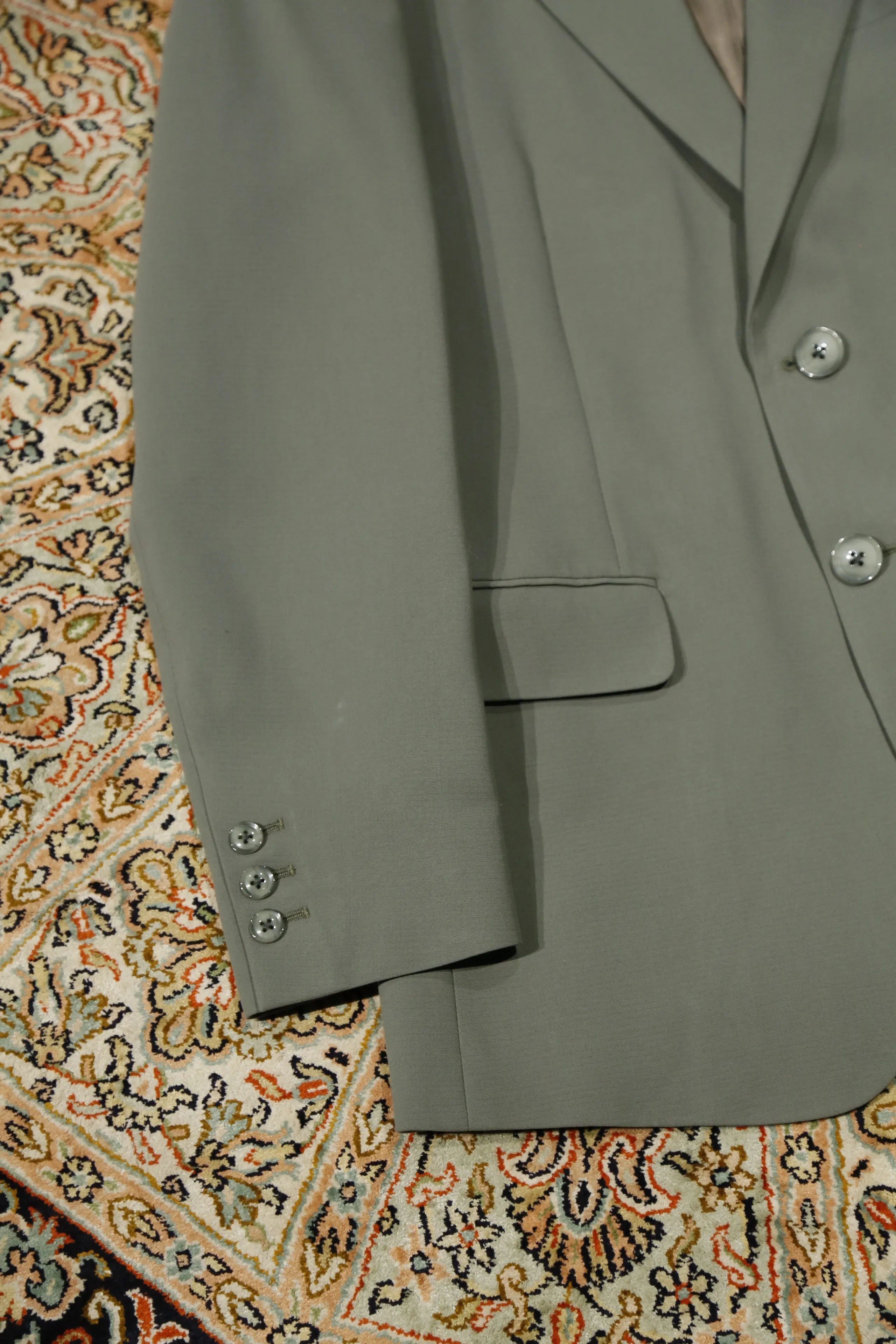 TWIST YARN 2B JACKET (KHAKI)