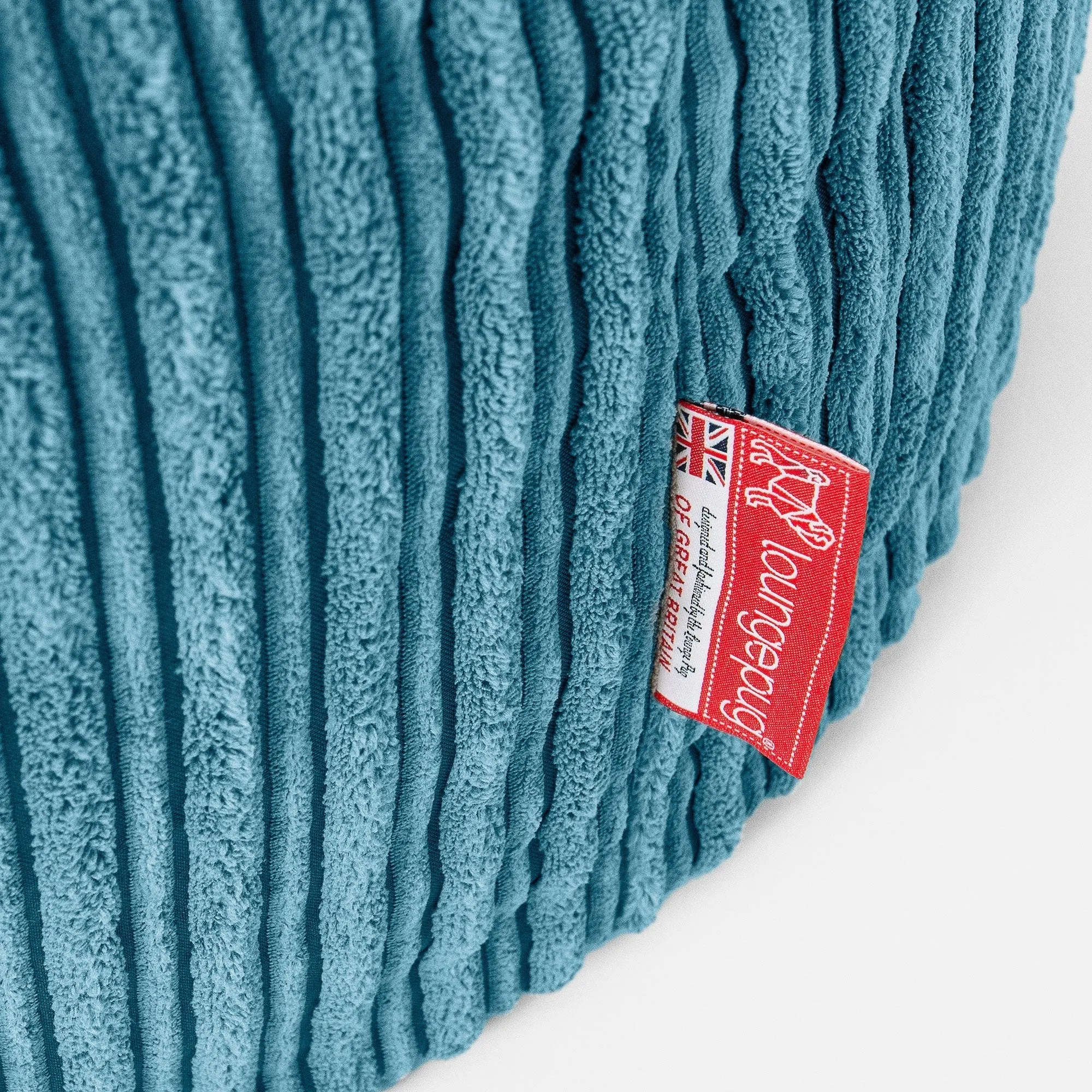 Ultra Comfy Kids Super Sized Bean Bag 6-14 yr - Cord Aegean Blue