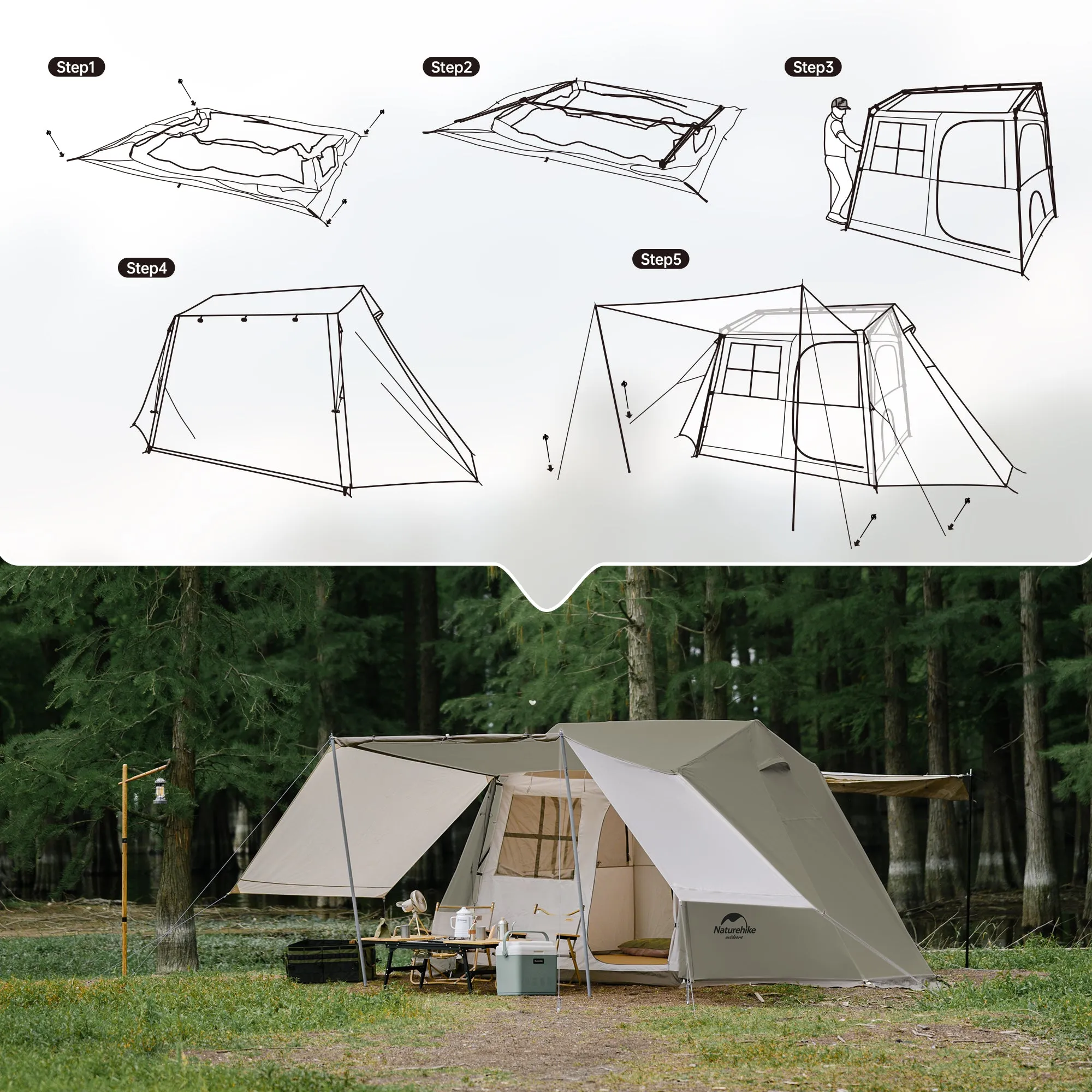 Village 5.0 4-Person Instant Tent