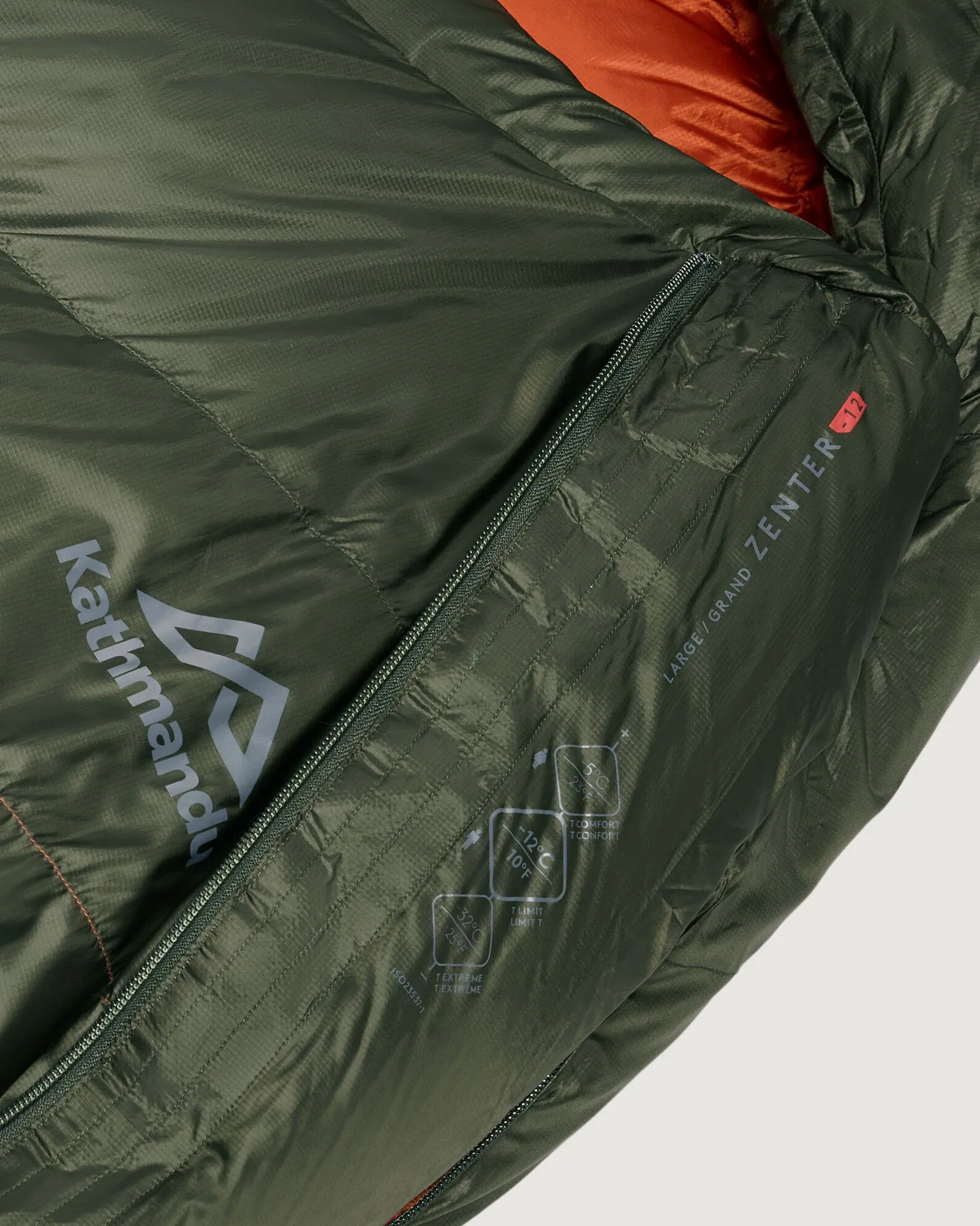Zenter -12°C Down Sleeping Bag - Large - Dark Moss